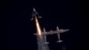 Первые секунды самостоятельного полета ракетоплана Unity. 29 июня 2023