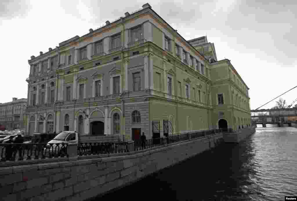 A view from the Kryukov canal of the original Mariinsky Theater