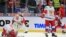Russian players react after losing the junior Ice Hockey World Championships gold-medal match between Canada and Russia in January 2020. Russia's 2021 team and the team from the Czech Republic were removed from a plane on December 31 after a disturbance prior to departure from Calgary.