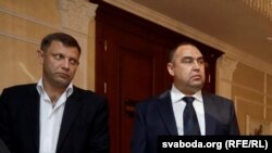 Aleksandr Zaharcenko și Igor Plotnițki la Minsk.