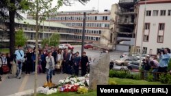 Obilježavanje stradanja radnika RTS-a, Beograd, 23. april 2014.