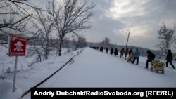 КПВВ «Станица Луганская». Январь, 2019 года