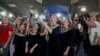Boxer Oleksandr Usyk was greeted at Kyiv's Boryspil airport on July 23 by a choir.