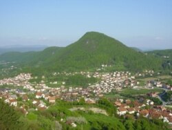 An aerial shot of Zoran Tegeltija's hometown, Mrkonjic Grad (file photo)