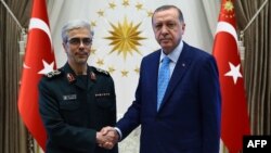 Mohammad Hussein Bagheri dhe Recep Tayyip Erdogan 