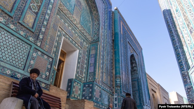 Мемориальный комплекс Шахи Зинда. Самарканд, 29 ноября 2019 года.