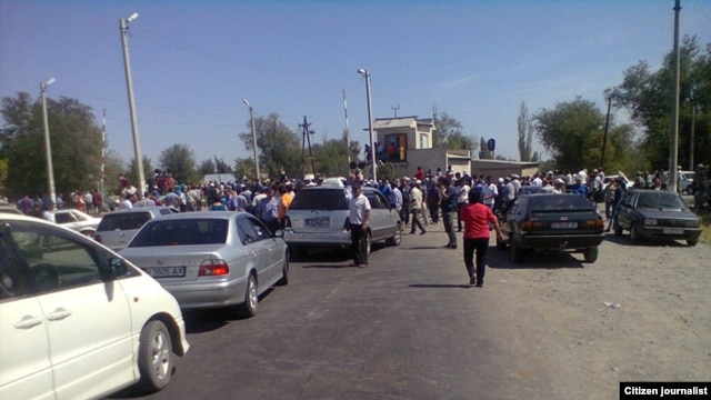 Dozens of vehicles have reportedly been stranded on the highway by the protest.