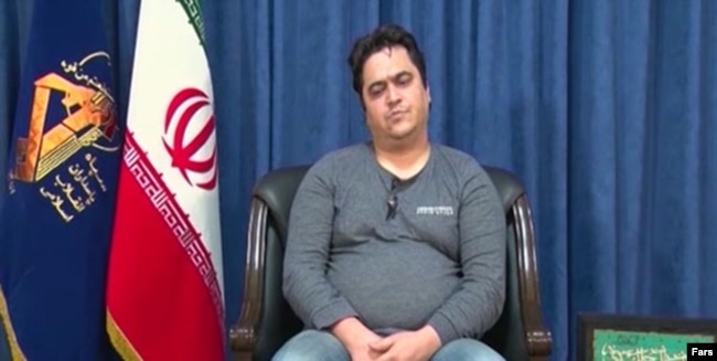 Iranian TV aired a clip in October of exiled opposition activist Roohollah Zam after he was arrested by the IRGC.