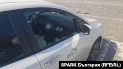 Един от пострадалите електромобили на SPARK