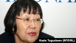«Аман-саулық» ұйымының басшысы Бақыт Түменова. Алматы, 10 қаңтар 2012 жыл.