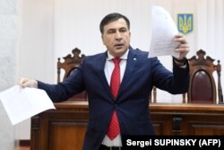 Михеил Саакашвили в суде