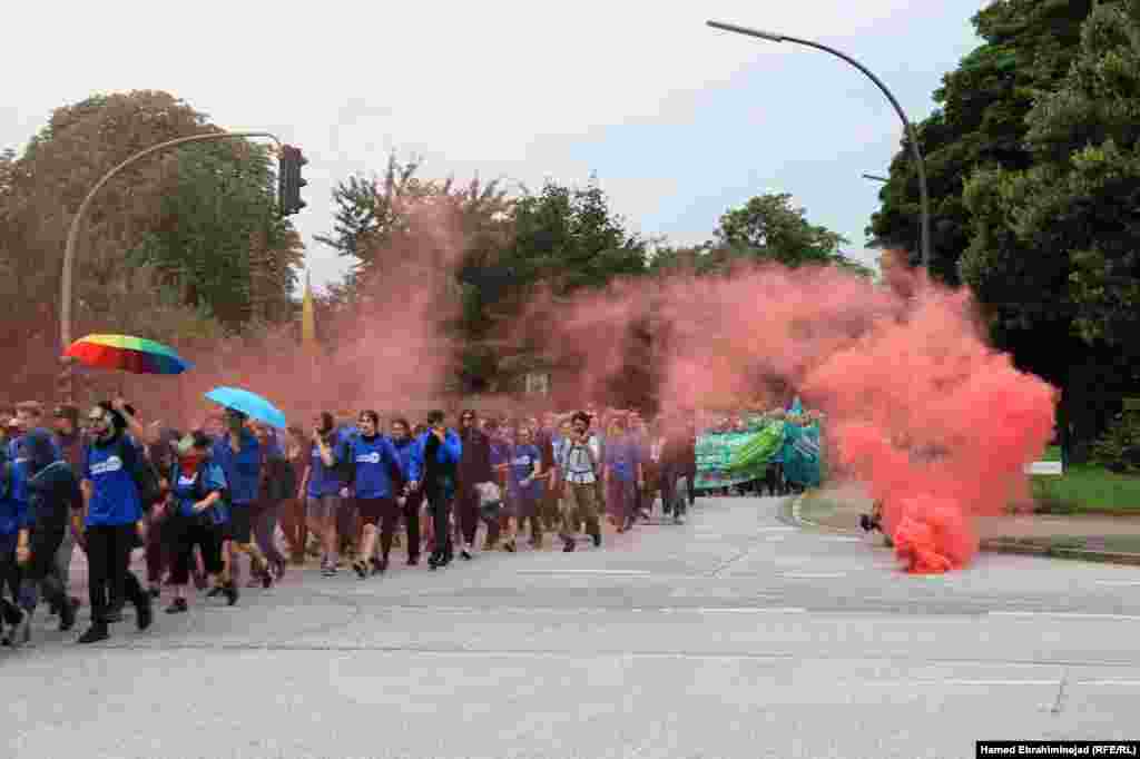 معترضان به نشست جی بیست در هامبورگ