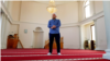 Kosovo: A lonely imam in seen in a mosque after spread of coronavirus.