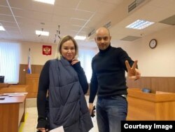 Татьяна Усманова и Андрей Пивоваров. Фото избирательного штаба