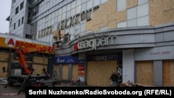 Руйнування в Києві внаслідок попередніх російських ударів