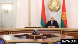 Predsjednik Bjelorusije Alyaksandr Lukashenka u Minsku. 1.j juli 2021.