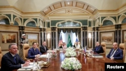 A previous round of talks, in Riyadh, between US and Russian delegations on February 18.