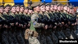 According to the Ukrainian Defense Ministry, 41,000 women currently serve in the country's armed forces.