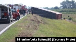 Автобуската несреќа кај Славонски Брод