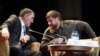 Шешенстан басшысы Рамзан Қадыров (оң жақта) пен Ингушетия басшысы Юнус-Бек Евкуров. Грозный, 6 желтоқсан 2018 жыл.