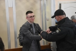 Сергій Стерненко у будівлі суду в Одесі, 23 лютого 2021 року