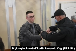 Сергій Стеценко у будівлі суду в Одесі, 23 лютого 2021 року