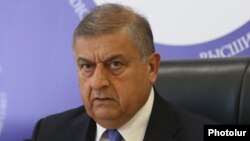 Armenia - Gagik Jahangirian, the acting chairman of the Supreme Judicial Council, at a news conference in Yerevan, August 2, 2021.