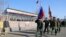 Armenia -- Russian troops in Armenia march at their headquarters in Gyumri, December 29, 2018.
