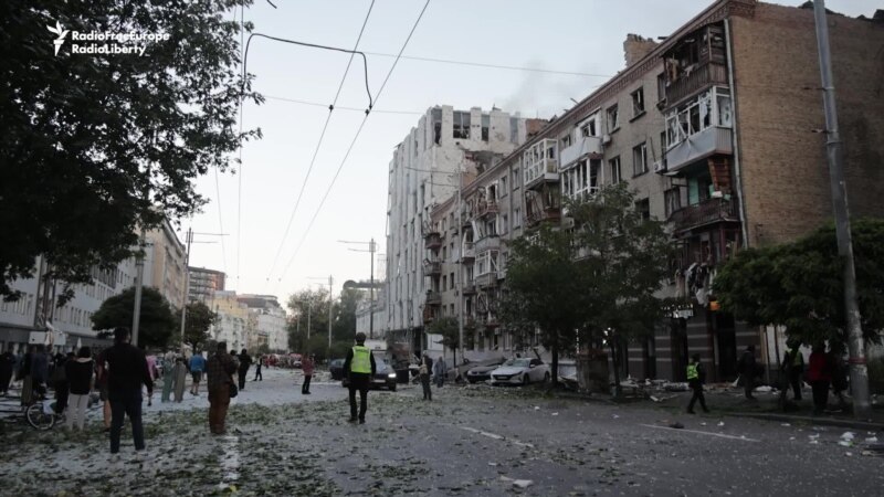 Survivors Of Russia's Attack On Kyiv Sort Through Aftermath