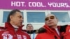Russian President Vladimir Putin (right), shown here with Sports Minister Vitaly Mutko (left) at the 2014 Winter Olympics, has said the banned drug meldonium "has nothing to do with doping."