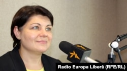 Premierul desemnat Natalia Gavrilița, studioul Europei Libere, Chișinău, 3 august 2021.