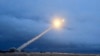 This screen shot purportedly shows a test-launch in 2018 of what President Vladimir Putin said was the country's new nuclear-powered Burevestnik intercontinental cruise missile. There’s no independent confirmation yet to Putin’s claim earlier this month of a successful test of the trouble-plagued nuclear-powered cruise missile. 