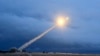 This screen shot purportedly shows a test launch in 2018 of what President Vladimir Putin said was the country's new nuclear-powered Burevestnik intercontinental cruise missile.