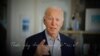 Kép Joe Biden 2023. április 25-én közzétett videóüzenetéből