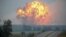 Момент одного з найбільших вибухів на складах боєприпасів під містечком Калинівка, 27 вересня 2017 року