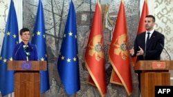 Evropska komesarka za proširenje Marta Kos i premijer Crne Gore Milojko Spajić, 16. januar 2025.