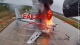 Russia - Ukraine Security Service (SBU) video of Operation Spiderweb drone attack on Russian aircraft at air bases - screen grab 1