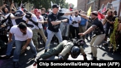 Акция неонацистов в Шарлотсвилле, штат Вирджиния. США, 11 августа 2017 года