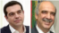 Liderul Syriza Alexis Tsipras (stînga) și Vangelis Meimarakis, șeful partidului conservator Noua Democrație.