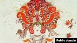 Леон Бакст. Эскиз костюма Жар-птицы (балет Игоря Стравинского «Жар-птица», 1910 год)