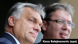 Predsednik Srbije Aleksandar Vučić i mađarski premijer Viktor Orban