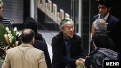«کیتارو» آهنگساز و نوازنده سرشناس ژاپنی در تهران. اکتبر ۲۰۱۴.