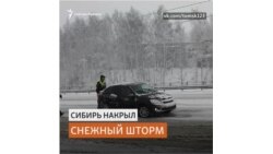 Снег в Сибири выпал в апреле