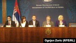 S leva nadesno: Sebastijan Sosa, Džejms Rouf, Dušan Vujović i Jorgovanka Tabaković