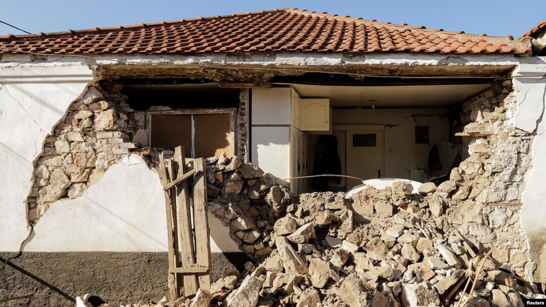 Kuća oštećena u zemljotresu u Grčkoj 3. marta 