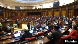 Armenia - A session of the National Assembly in Yerevan, 19Dec2017.