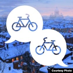 Иллюстрация сайта "Велосипедизация Петербурга"