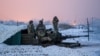 Украинские военные на позициях под Мариуполем, 31 декабря 2016 года