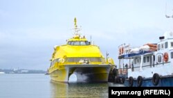 Ukraine -- Catamaran from Kerch to Anapa, Crimea, undated