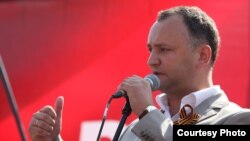 Игорь Додон, лидер Партии социалистов Молдовы, Кишинев, 1 мая 2010 года.
